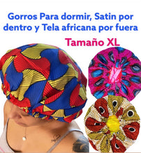 Cargar imagen en el visor de la galería, Gorro de Satin para Dama para Cabello Largo (Size XL) 5 Colores a Escoger
