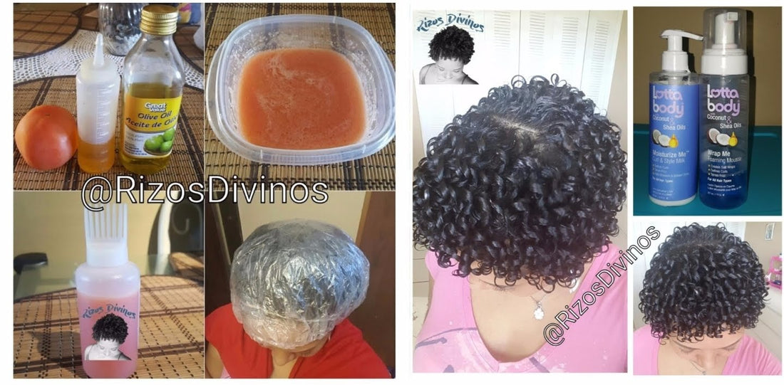 Mascarilla de Tomate para Hidratar tus Rizos y Finger Coils con  los Productos Lotta body