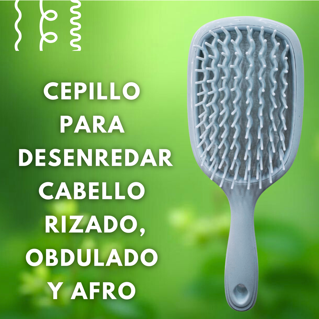 Cepillo Para Desenredar Cabello Rizado, Ondulado y Afro