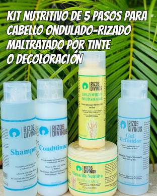 Kit Nutritivo y definición para Cabello Rizo-Ondulado Maltratado