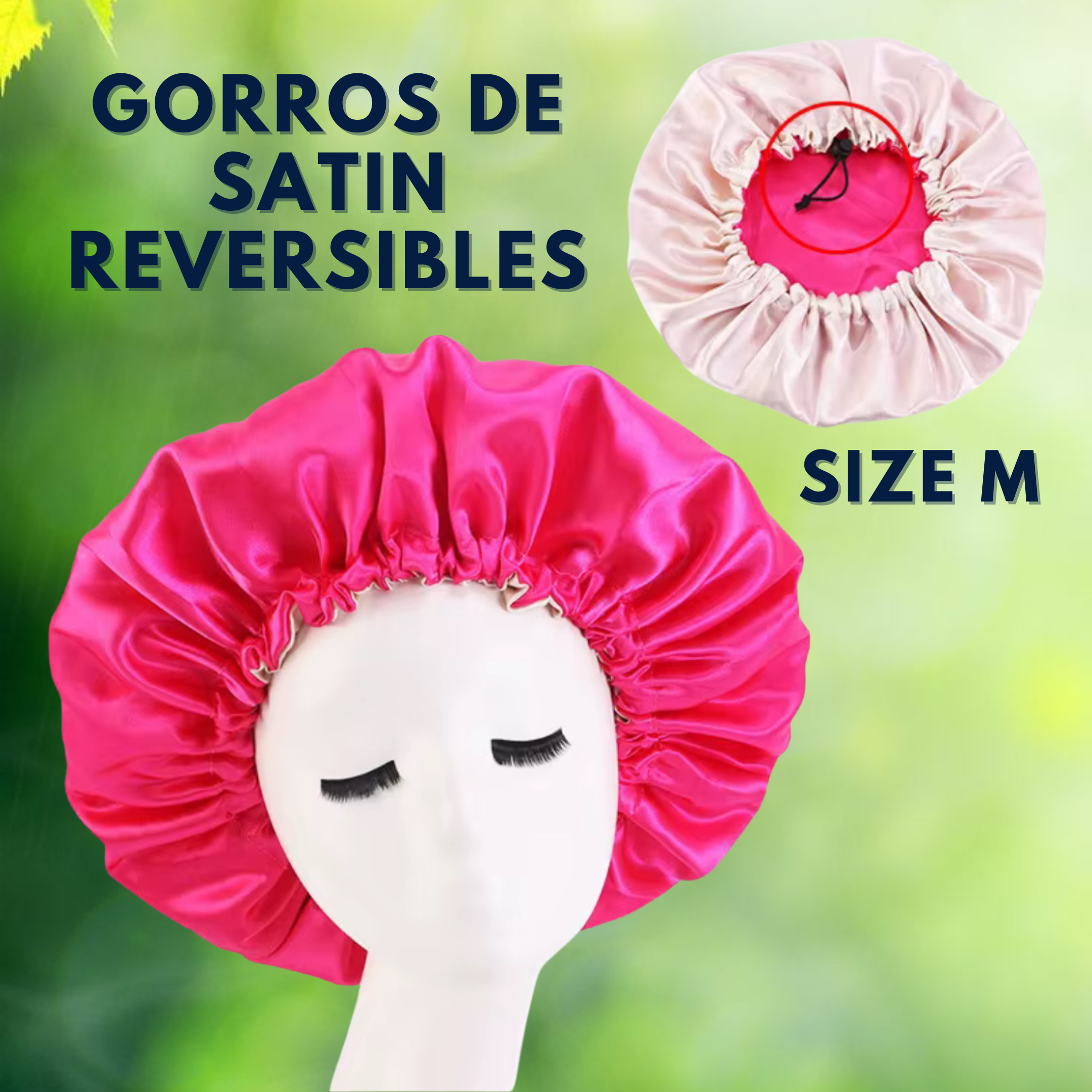 Gorro de Satin Reversible Size S-M