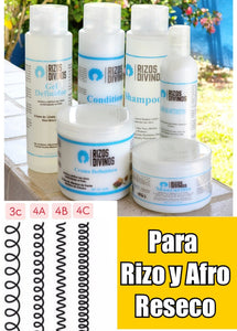 Kit De Hidratación Para Rizo Y Afro Reseco
