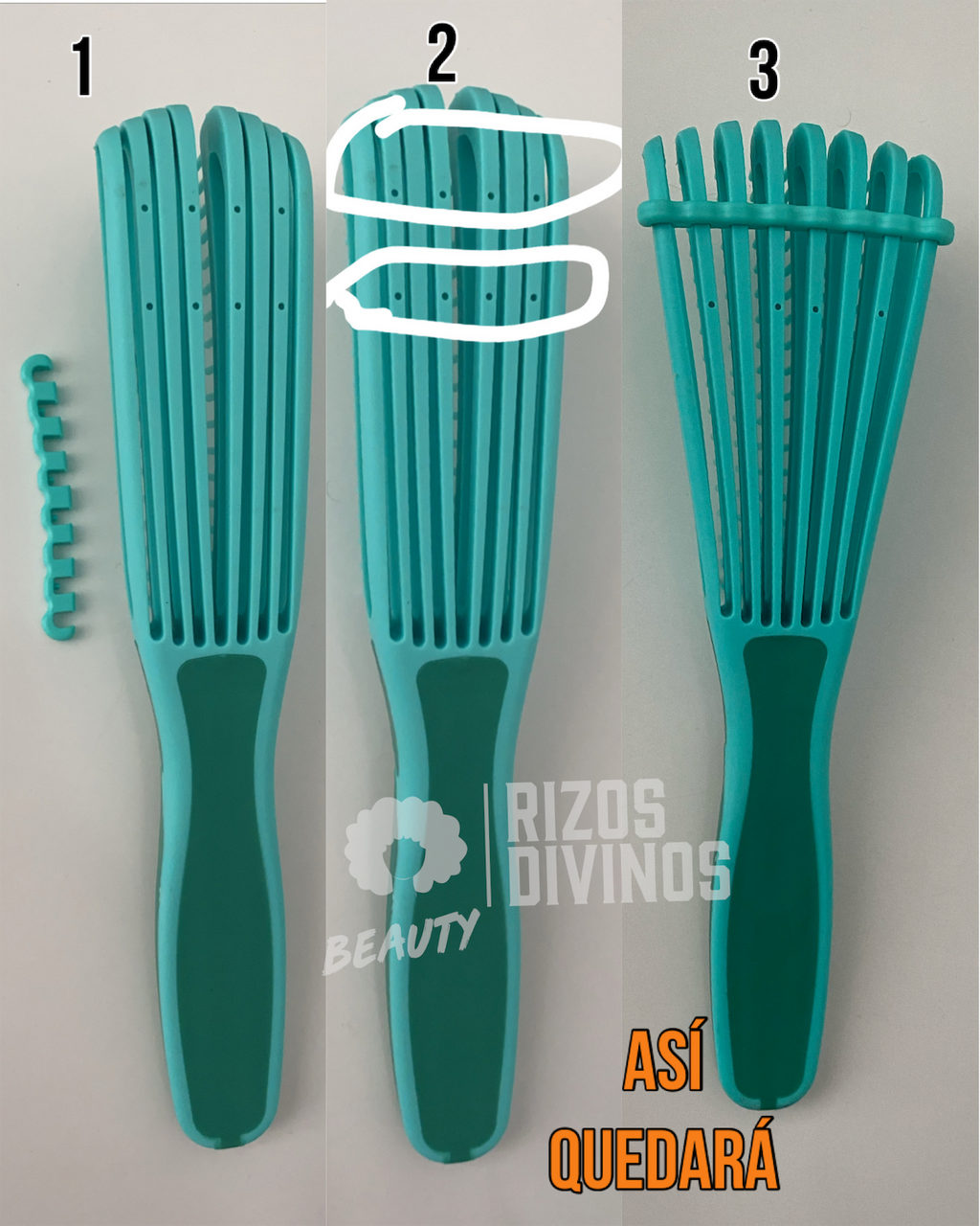 Cepillo para desenredar y definir Cabello Rizo y Ondulado