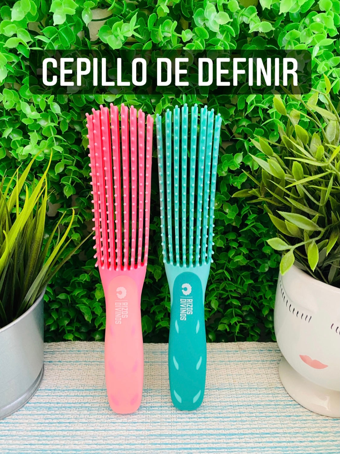 Cepillo para desenredar y definir Cabello Rizo y Ondulado