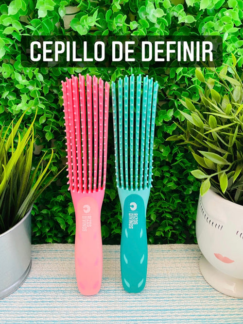 Cepillo para desenredar y definir Cabello Rizo y Ondulado