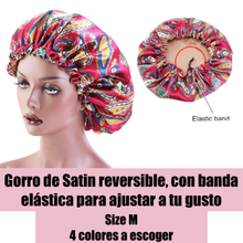 Load image in gallery viewer, Reversible Satin Hats for Ladies and Girls Size M (Satin on both sides)