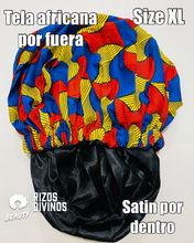 Cargar imagen en el visor de la galería, Gorro de Satin para Dama para Cabello Largo (Size XL) 5 Colores a Escoger